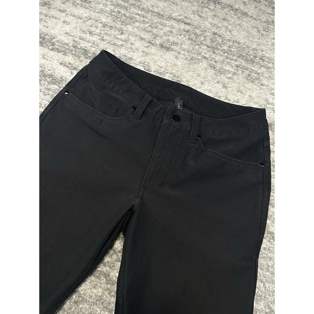 Lululemon ABC Pants Size 28x31 Black Slim Fit Stretch Casual‎ 5 Pocket Men's